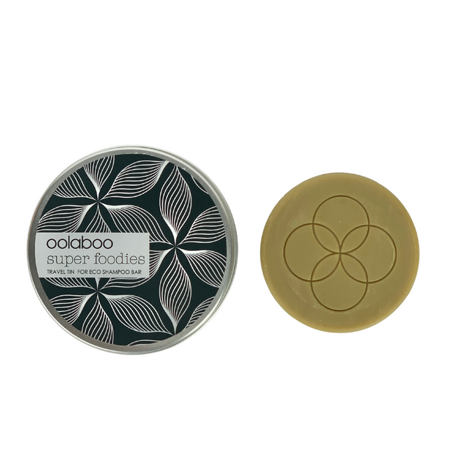 travel tin + eco shampoo bar