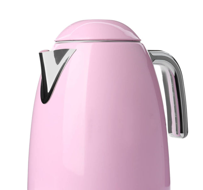 Pink metal kettle