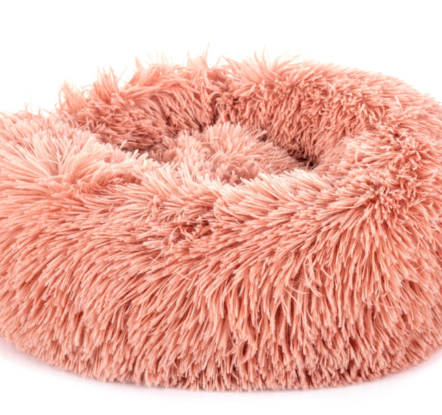 Pink dog bed