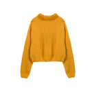 Yellow knitted sweater