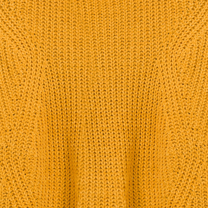 Yellow knitted sweater