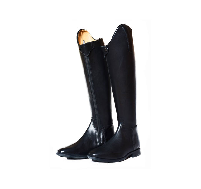 High leather horse boots Black