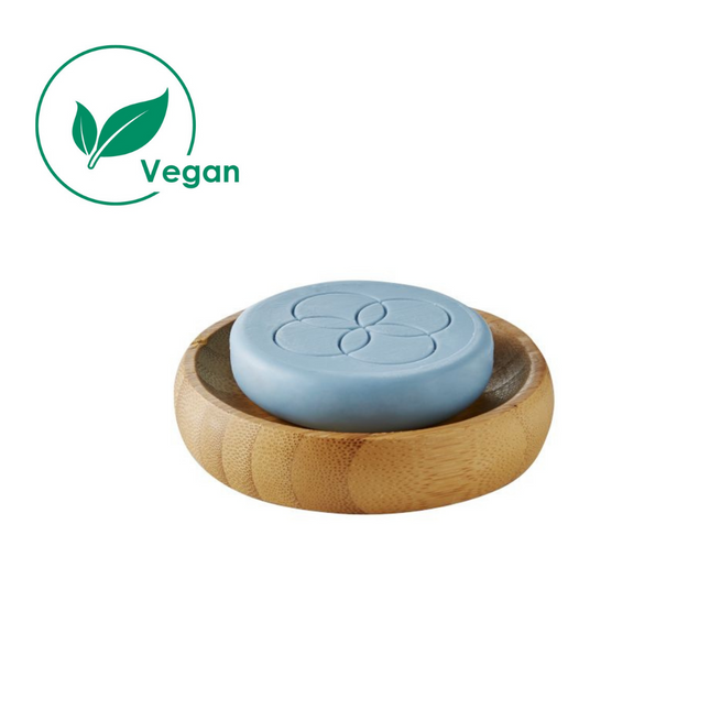 face cleansing bar met bamboo dish  70 gram