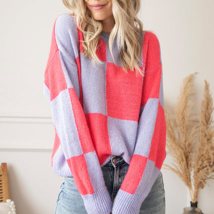 Chess Coral/Lila - Trui