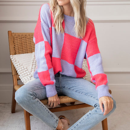 Chess Coral/Lila - Trui