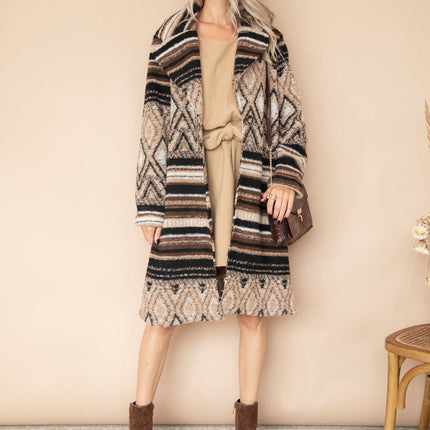 Soft Squares & Stripes Beige/Brown - Jas