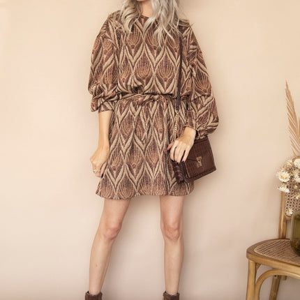 Keep On Glowing Brown Mix - Jurk