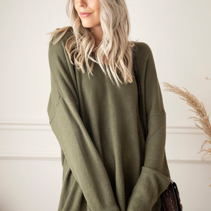 Comfy Billie Kaki - Trui