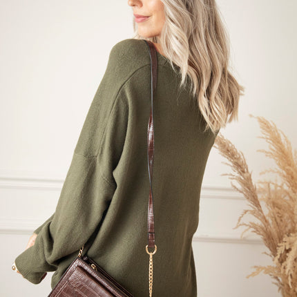 Comfy Billie Kaki - Trui
