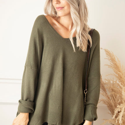 Comfy Billie Kaki - Trui