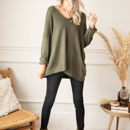 Comfy Billie Kaki - Trui