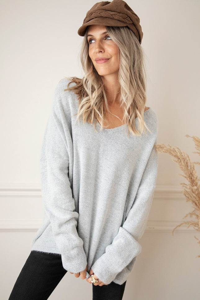 Comfy Billie Soft Grey - Trui