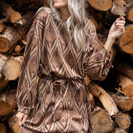 Keep On Glowing Brown Mix - Jurk
