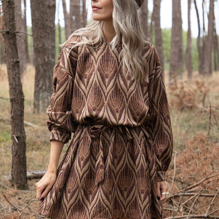 Keep On Glowing Brown Mix - Jurk
