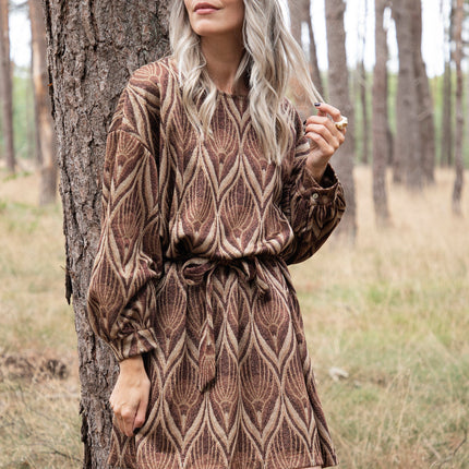 Keep On Glowing Brown Mix - Jurk