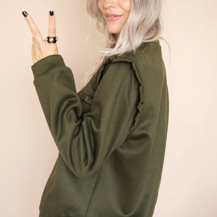 Charming Chelsea Kaki - Sweater