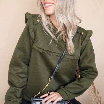 Charming Chelsea Kaki - Sweater