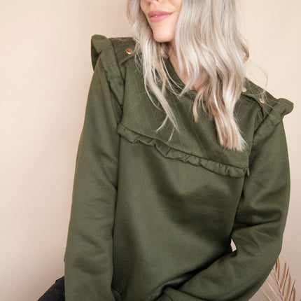 Charming Chelsea Kaki - Sweater