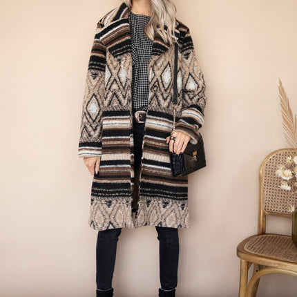 Soft Squares & Stripes Beige/Brown - Jas