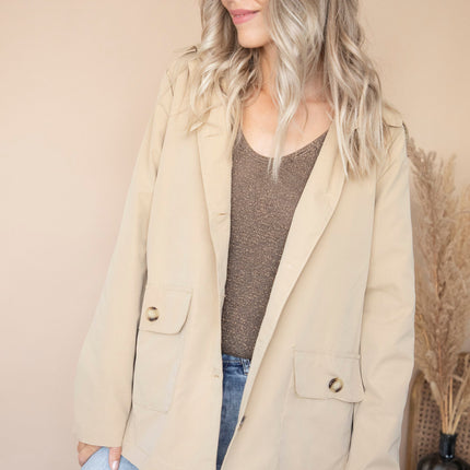 Take A Walk With Me Beige - Jacket