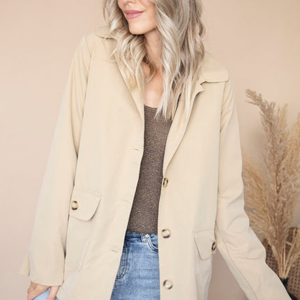 Take A Walk With Me Beige - Jacket