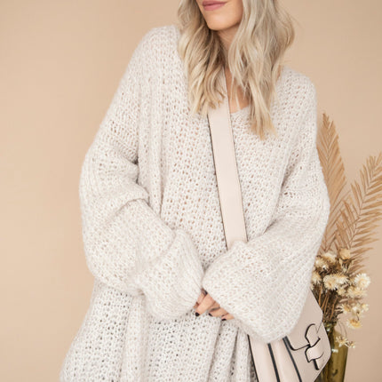 Extra Long, Extra Cozy Off White - Trui