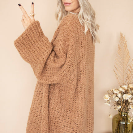 Extra Long, Extra Cozy Camel - Trui