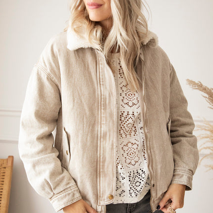 Teddy Jean Beige - Jacket