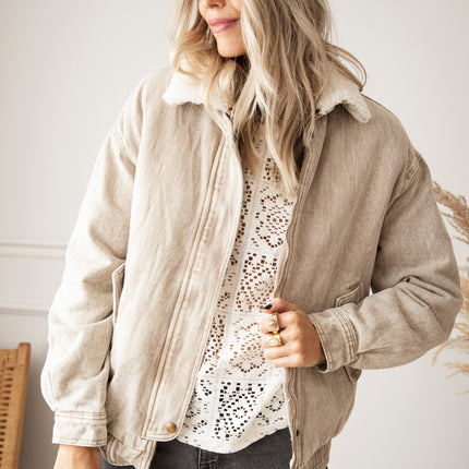 Teddy Jean Beige - Jacket