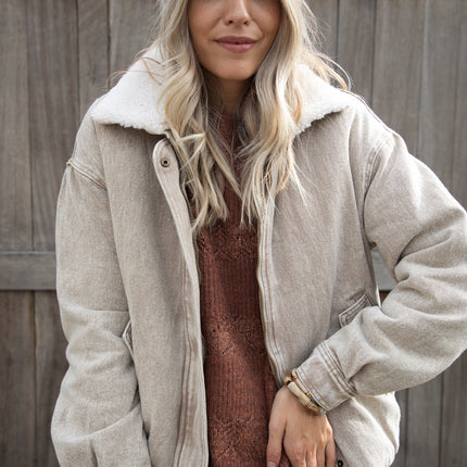 Teddy Jean Beige - Jacket