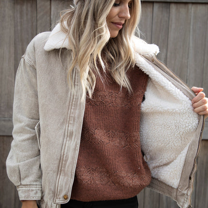 Teddy Jean Beige - Jacket