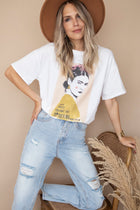 Ode To Frida Kahlo White/Beige - T-Shirt