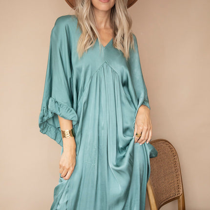 You Are Special Dark Mint - Maxi Jurk