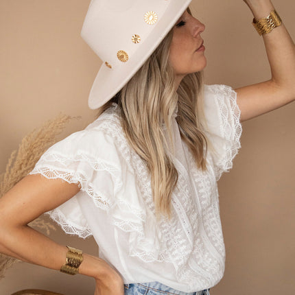 New Cowgirl In Town Beige - Hoed