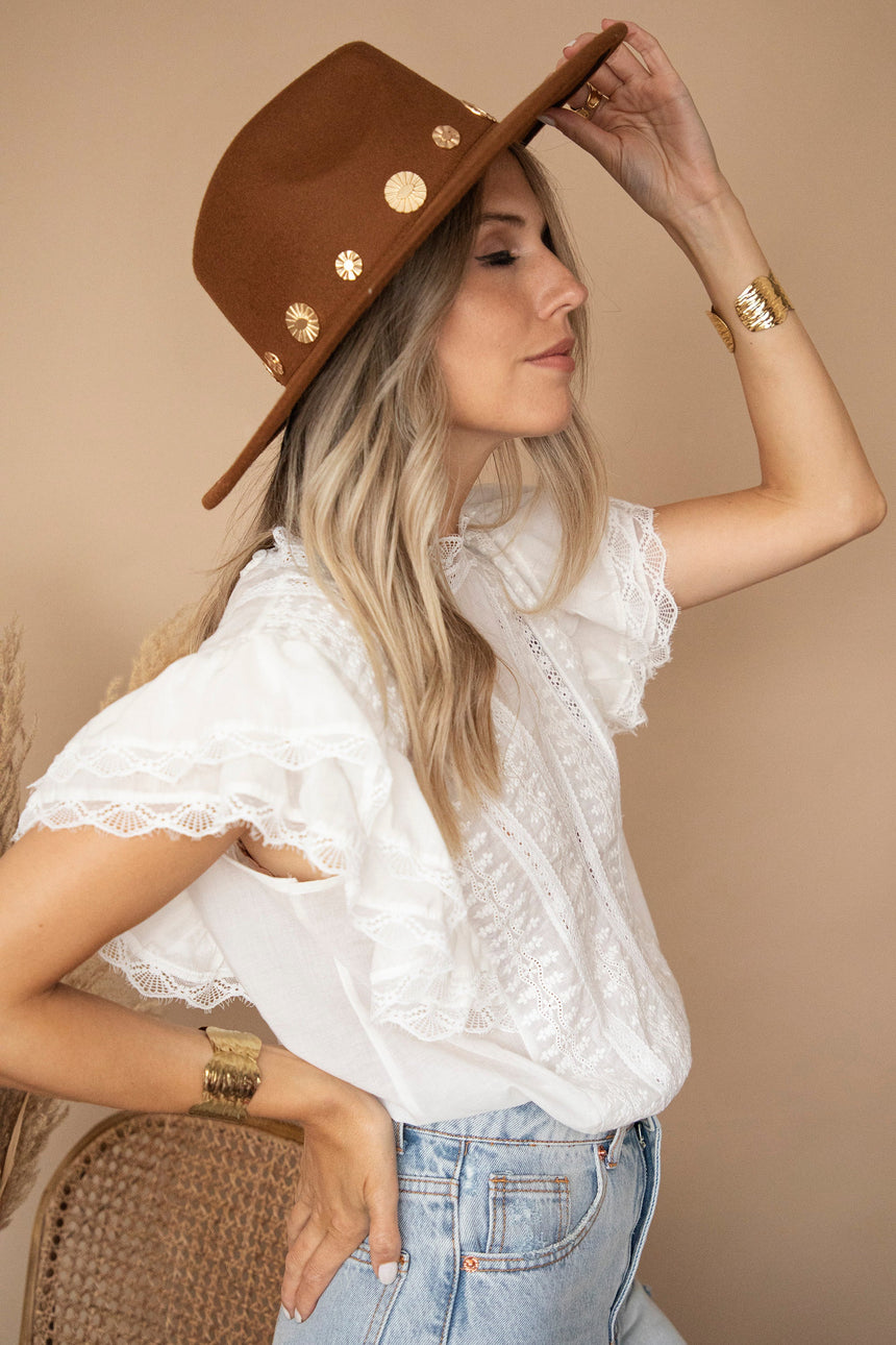 New Cowgirl In Town Caramel - Hoed