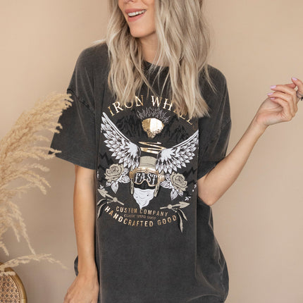 Iron Wheels Dark Grey - T-Shirt