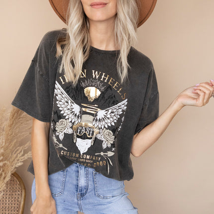 Iron Wheels Dark Grey - T-Shirt