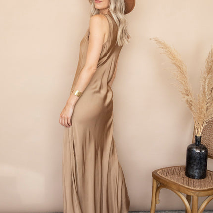 Silky Beauty Gold - Maxi Jurk
