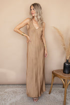 Silky Beauty Gold - Maxi Jurk