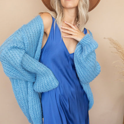 Silky Beauty Dark Blue - Maxi Jurk
