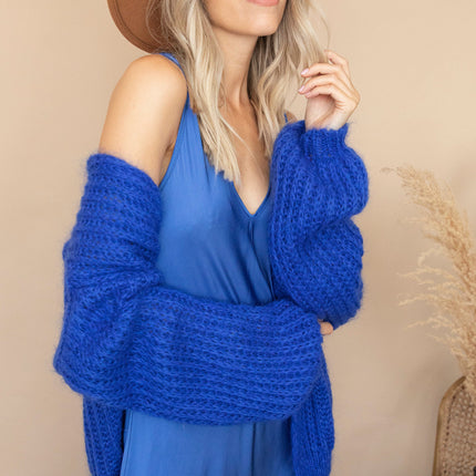 Silky Beauty Dark Blue - Maxi Jurk
