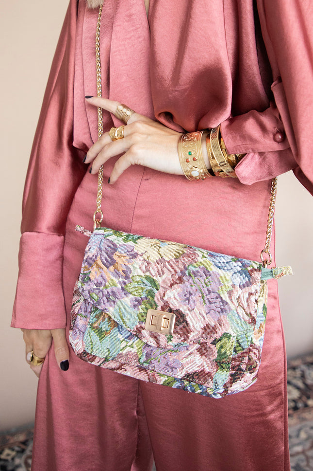 Carry Flowers Lila/Pink - Handtas