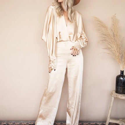 Silky Sue Beige - Jumpsuit