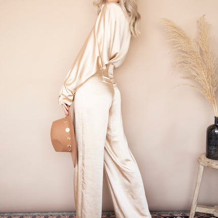 Silky Sue Beige - Jumpsuit