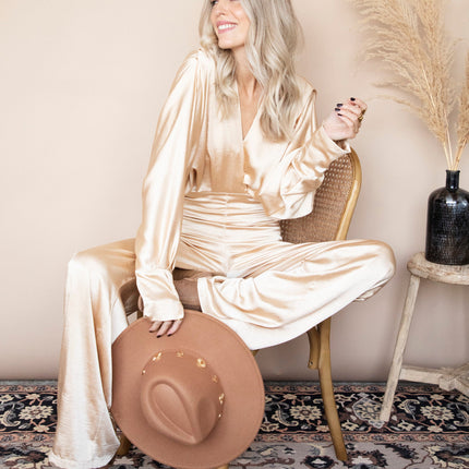 Silky Sue Beige - Jumpsuit