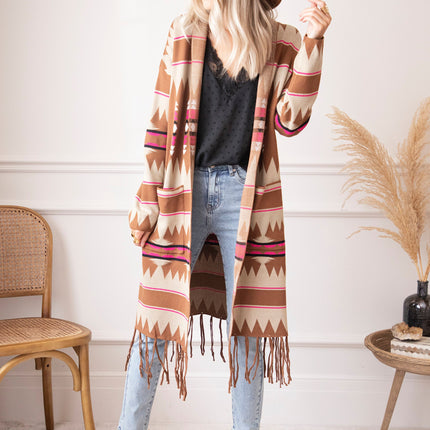 Aztec Dreams Brown/Fuchsia - Vest