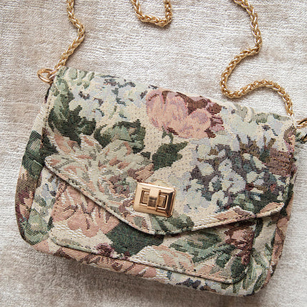Carry Flowers Soft Pink/Beige - Handtas