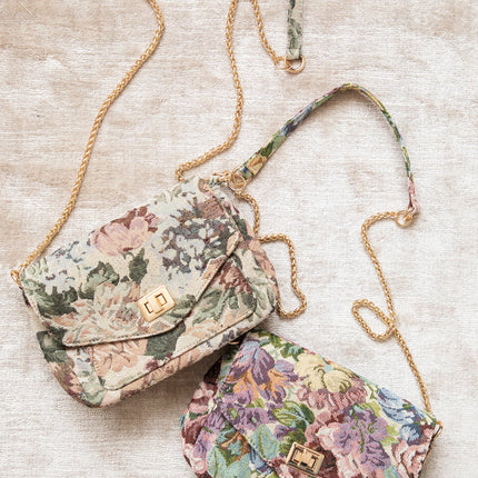 Carry Flowers Soft Pink/Beige - Handtas