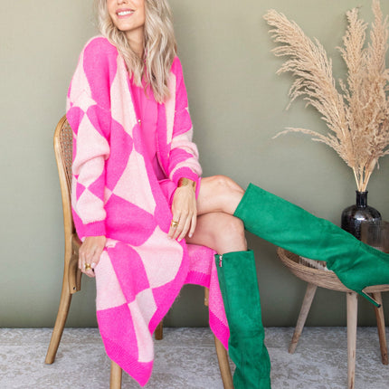 All Square Long Fuchsia - Vest
