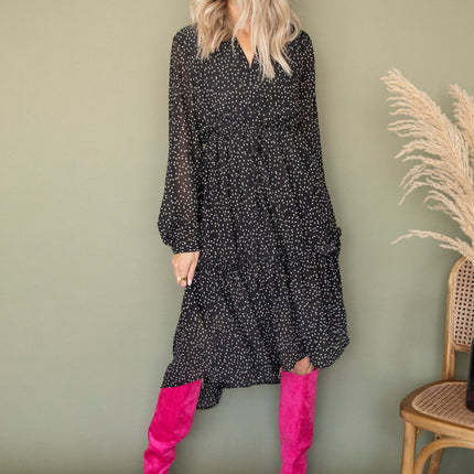 Sprinkled With Love Black - Jurk